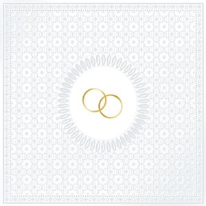 Design@Home * Servietten - Hochzeit Medaillon Wedding pearl