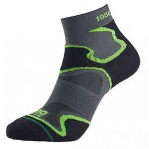 1000 Mile - "Fusion" členkové ponožky pre mužov CS215 (43 EU - 45,5 EU) (Black/Green)