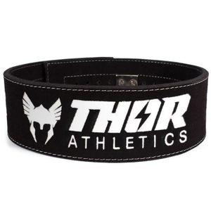 Thor Athletics vzpieračský opasok kožený s prackou, opasok na vzpieranie, powerlifting, kulturistiku, crossfit, fitness, vzpieračský opasok (M)