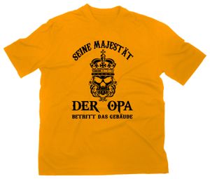 Styletex23 T-Shirt Seine Majestät der Opa Fun, gelb, XXL
