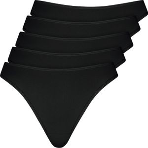 NUR DIE unterhose unterwäsche tanga thong Basic schwarz M (Damen)