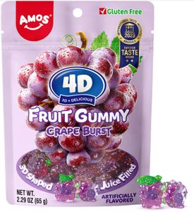 Amos 4D Fruchtgummi Weintrauben Amos 65g