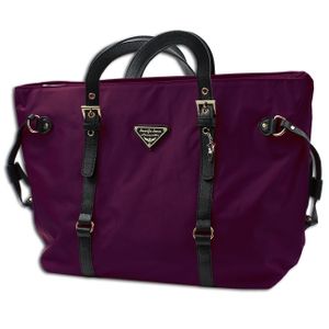 Damentasche Tasche Shopper Nylon blau rot schwarz violett lila A4 Handtasche TOP 
