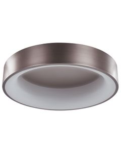 BELIANI Deckenleuchte Hellbraun Ringform Stahl und Kunststoff mit Integriertem LED-Licht Runde Form Moderne Beleuchtung