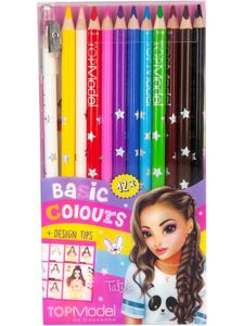 Depesche Schule TOPModel Buntstifte Basic, 12 Farben Buntstifte Beauty & Styling SF_Farbstifte