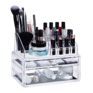 relaxdays Make-Up Organizer mit 2 Schubladen