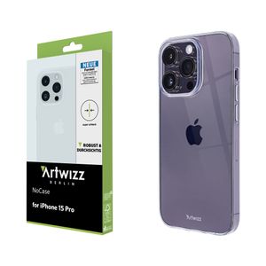 ARTWIZZ NoCase für iPhone 15 Pro - Ultra Dünne, Elastische TPU Schutzhülle - Transparent