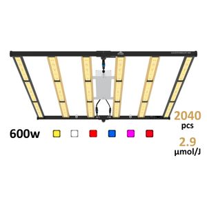 600W The Hookah Grow LED Pflanzenlampe Vollspektrum mit UV- und Infrarotlicht – Energiesparende LED Wachstumslampe für Indoor-Gartz Leistung: 600 WATT