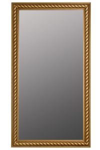 Wandspiegel Spiegel Badezimmerspiegel, Farbe:Gold, Größe:132 x 72 cm