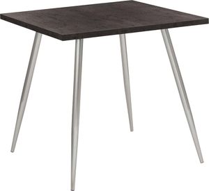 Tisch, 80 x 80 cm Grau (Beton) / Chrom 75184