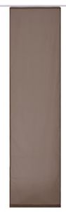 Elbersdrucke Flächenvorhang Feel Good Uni 06 Uni braun transparent 60x245cm 197209 Schiebevorhang
