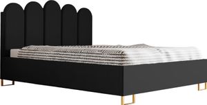 Schlafzimmer-Polsterbett MALAGA, Gepolstertem Kopfteil, Hochwertiger KRONOS Polsterstoff, Bettkasten mit Gasdruckfeder, Komfortable Betthöhe 39 cm, 180x200 cm Graphit Schlafzimmer-Polsterbett MALAGA, Gepolstertem Kopfteil, Hochwertiger KRONOS Polsterstoff, Bettkasten mit Gasdruckfeder, Komfortable Betthöhe 39 cm, 180x200 cm Graphit