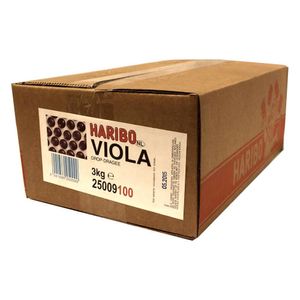 Haribo Drop Viola Dragee 3000g Karton (Lakritz Kaubonbons)