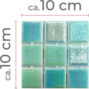 Muster von Glas Schwimmbad Pool Mosaik McNeal Türkis 38