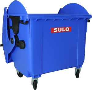 Sulo Mini Müllcontainer Tischeimer, Blau/Gelb