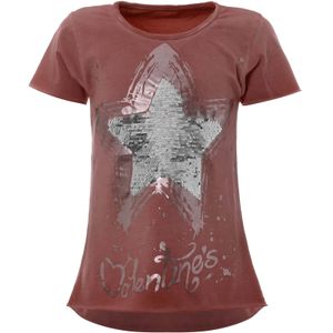BEZLIT Mädchen Wende Pailletten T-Shirt mit tollem Motiv Dunkelrosa 116