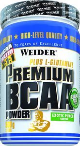 Weider Premium BCAA + L-Glutamine Aminosäure Powder, 500g Pulver, Geschmack:Kirsch - Kokos