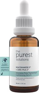 The Purest Solutions Intensives Serum zur Straffung und Wiederherstellung der Poren (Niacinamid 5% + Zinc Pca 1%) - Natürlich, Sicher & Effektiv