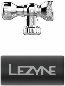 Lezyne Control Drive CO2 Head Only Neoprene Silver/Hi Gloss CO2-Pumpe