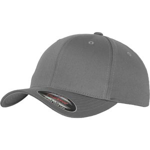 Urban Classics Flexfit Wooly Combed Cap Herren Basecap Einfarbig, Größe: S/M; Farbe: Grey