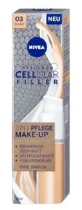 NIVEA Hyaluron Cellular Filler 3in1 Pflege Make-Up Farbe 03 Dunkel 30ml Foundation