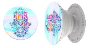 PopSocket Hippie Hamsa bílá