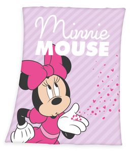 XL Disney Minnie Mouse Fleecedecke Kuscheldecke, 130x170cm
