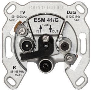 Kathrein ESM41/G Modem-Steckdose,Durchgang 3loch