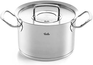 Fissler Original-Profi Collection / Edelstahl-Kochtopf (Ø 28 cm, 10,0L) Töpfe inkl. Metall-Deckel, Innen-Skalierung – Induktion