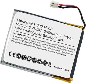 Akku 3.7V 300mAh1.11Wh 361-00034-02 Kompatibel mit Garmin Fenix 3 / Fenix 3 HR Ersatzakku Smartwatch 300mAh Ersatzuhr