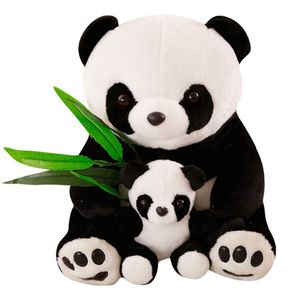 Gustaw Panda mit Kind Teddybär Groß XXL (schwarz und weiß, 30cm)  - Plüschbär, Kuschelbär XXL Plüschtier,  Plüschtier Kuscheltier Teddy Bear