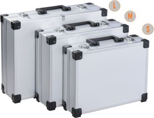 TrendLine Werkzeugkoffer 3er-Set unbestückt Aluminium