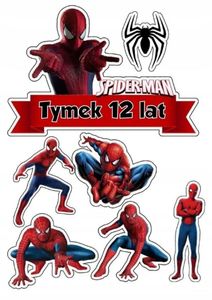 Essbar Spiderman Marvel Torten-Bild-Aufleger-Deko Geburtstag Avenger Premium 0,6mm (SP17)