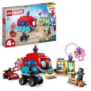 LEGO 10791 Marvel Spideys Team-Truck, Spielzeug für Kinder ab 4 Jahren mit Miles Morales und Black Panther Minifiguren, Spidey und seine Super-Freunde