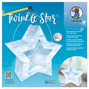 URSUS Laternen-Bastelset "Twinkle Star" 4 Teile Eiskristalle