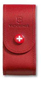 Victorinox Ledergürteltasche, mit Gürtelschlaufe und Druckknopf, 101 x 35 mm, 41 g, Farbe rot