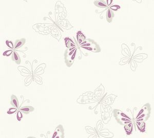 A.S. Création Vliestapete Happy Spring Tapete beige metallic lila 10,05 m x 0,53 m 347651 34765-1