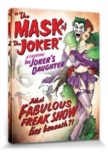 Der Joker Poster Leinwandbild Auf Keilrahmen - The Mask Of The Joker, Fabulous Freak Show, DC Comics (80 x 60 cm)