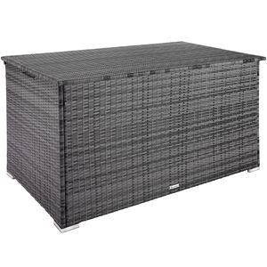 tectake Box na polštář s hliníkovým rámem Oslo, 145x82,5x79,5cm - šedý
