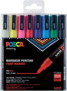 POSCA Pigmentmarker POSCA PC-3M 8er Box Standard
