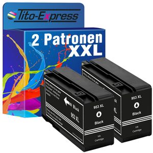 Tito-Express 2er Set ersetzt HP 953 XL 953XL Black für Officejet Pro 8710 8715 8740 8720 8718 7730 8728 8719 7740 7720