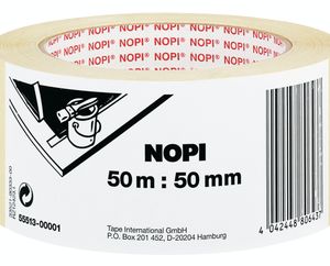 NOPI Maler Krepp Papierabdeckband 50 mm x 50 m beige
