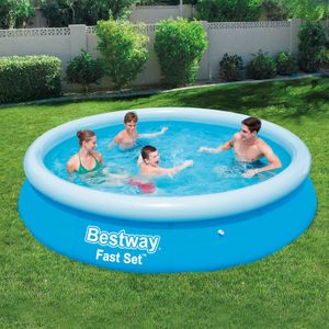 Bestway Fast Set Aufblasbarer Swimmingpool Rund 366x76 cm 57273