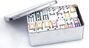 Philos Domino doppelt 12 in Metallbox