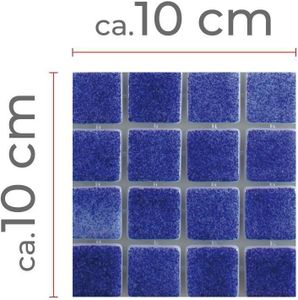Muster von Glas Schwimmbad Pool Mosaik Lagune R11C Dunkelblau