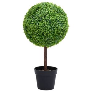 vidaXL Kš¹nstlicher Buchsbaum mit Topf Kugelform Grš¹n 71 cm
