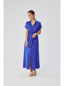 Stylove Hemdblusenkleid für Damen Grizzilla S364 himmelblau M