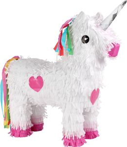 Schlagpinata Einhorn Geburstagdeko , Farbe wählen:weiß