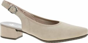 Rieker Damen Pumps einfarbige Slingpumps mit kleinem Blockabsatz 47060, Größe:40 EU, Farbe:Beige