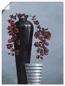 ARTland Poster Metallische Vasen II Größe: 60x80 cm